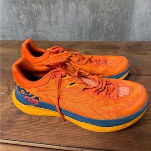 Hoka One One Tecton X Trail Running Shoes - Men's Size 10 - Orange